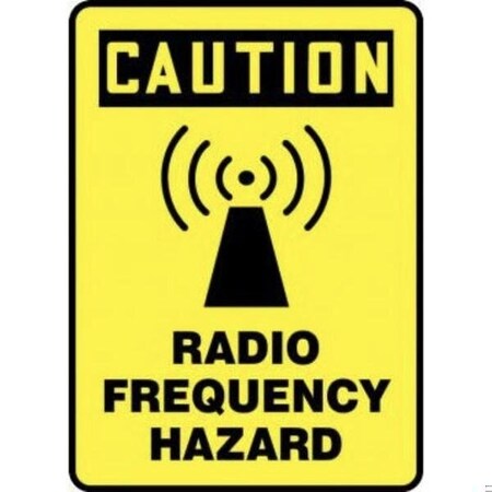 Accuform OSHA CAUTION Safety Sign RADIO MRFQ617VS MRFQ617VS